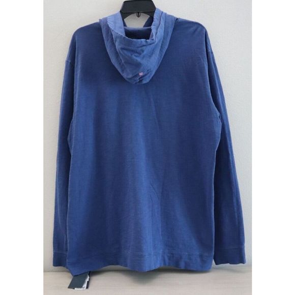Vineyard Vines Men's Sz XL Blue Garment Dyed Slub Cotton Island Hoodie $118 - Picture 2 of 5